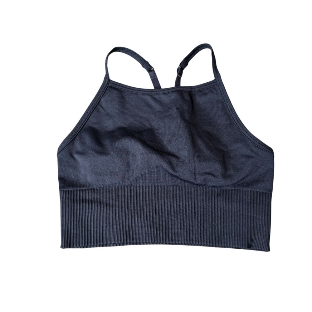 Lululemon Ebb To Street Long Line Bra Black Women’s Size 2 Adjustable G9